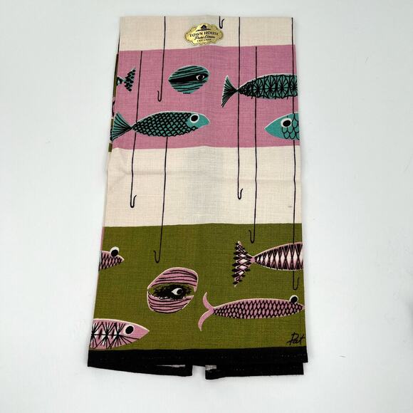 Vintage Pat Prichard Early American Kitchen Print Birds Fish and Transportation - Picture 5 of 6